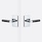 Sure-Loc Hardware Sure-Loc Hardware Levanto Privacy Rosette, Polished Chrome, Smooth Grip in Flat Black LV102 26 GRIP-SM FBL - alternate 1